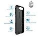 Speck Products 79981-5731 Presidio Grip Cell Phone Case for iPhone 7 Plus, 6S Plus and 6 Plus - Graphite Grey/Charcoal Grey