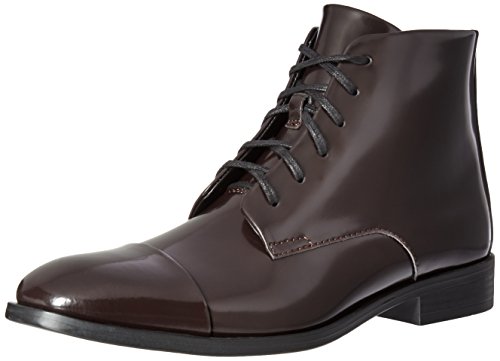 Calvin Klein Men's Darsey Box Boot, Dark Brown, 8 M US