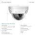 Amcrest UltraHD Outdoor 4-Megapixel Vandal Dome IP Security PoE Camera - MicroSD Storage, IP67 Weatherproof, IK10 Vandal-Proof, 4MP (2688 TVL), IP4M-1028E (White)