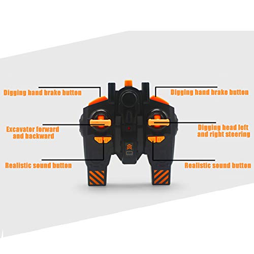 W&HH RC Radlader,1:18 Ferngesteuerte Baufahrzeuge, Professioneller RC-Bagger Mit 7 Kanälen Batteriebetriebener… – Bild 5