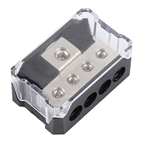 Aramox Distribution Block Car Audio, 0/2/4 Gauge in 4/8/10 Gauge Out