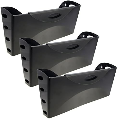3 Pack Rubbermaid Hanging Single Pocket Legal Size Wall Mounted File Rack Organizers Office Storage