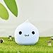 Lafedy Night Light Silicone Bedroom Warm White and Automatic Optional 7 Colour Changing Sensitive Tap Control Rechargeable Portable Baby Gift Lamp (Battery-Sweet)