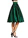 ROMWE Women's High Waisted Pleated Vintage Skirt A-Line Midi Skirt