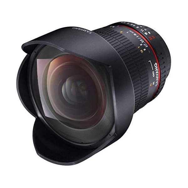 Samyang 14/2,8 Objektiv DSLR Nikon F AE manueller Fokus automatischer Blendenring Fotoobjektiv, Weitwinkelobjektiv…