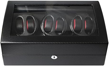 Mount Tibet Top Quality Mute Motor 6+7 Automatic Black Carbon Fiber Watch Winder