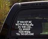 OhioDecals.com If You hit me with My Kids in The car/Funny Baby Kids Inside on Board Sticker Decal