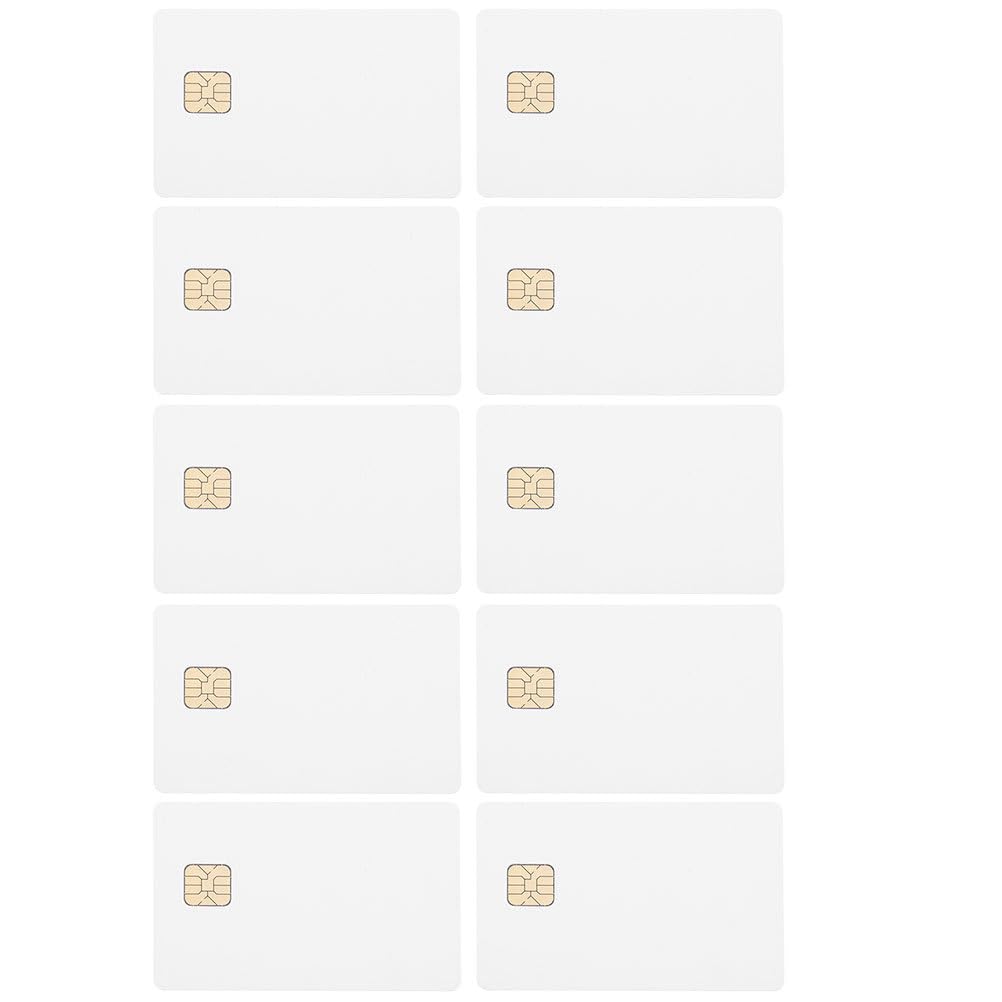 OSALADI 20 Pcs Pvc Blank Ic Cards with 16K Memory 3.3 X 2.1 Inch White Chip Cards for Access Control Systems and Electronic Locks