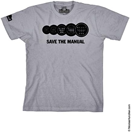 Save the Manual - Silver - Tee-shirt By Nicolas Hunziker (X-Large)