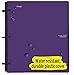 Five Star Flex Hybrid NoteBinder, 1-1/2 Inch Binder with Tabs, Notebook and 3 Ring Binder All-in-One, Purple (72518)