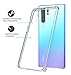 MoKo Compatible with Huawei P30 Pro Case, Slim Anti-Scratch Hard PC Backplate + TPU Bumper Shock Absorption Hybrid Anti-Yellow Cellphone Cover Shell Fit with Huawei P30 Pro - Crystal Clear