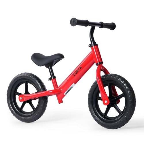 MEGHNA Toddler Balance Bike Kids Toy Aged 2-5 Years Old with Safety Footrest Adjustable Height Seat and Handlebar Strider Bike 8 inch Wheel for Over 18 Months Baby Toddler Kids, Easy to Assembly