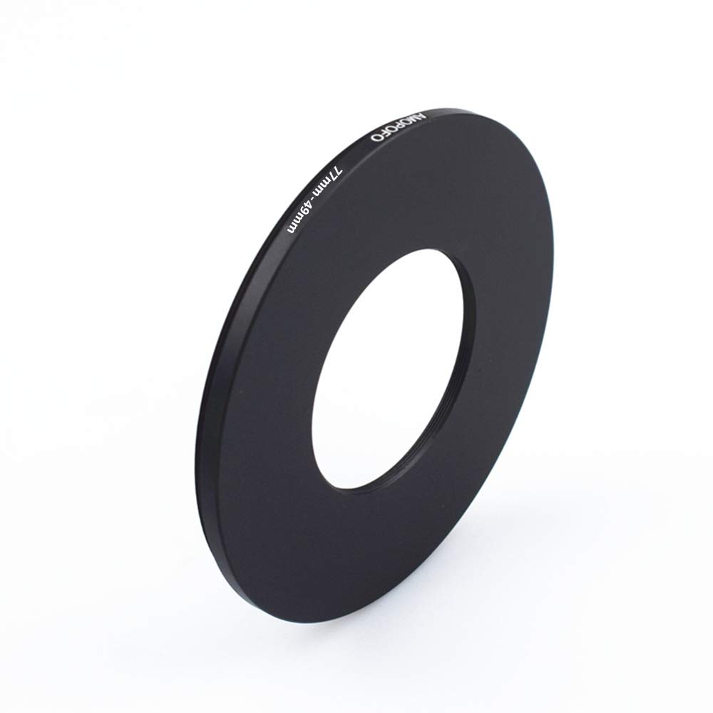 77mm to 49mm Camera Filters Ring/77mm to 49mm step-down rings Filter Adapter for UV,ND,CPL,Metal step down rings,Compatible with All 77mm Camera Lenses & 49mm Accessories