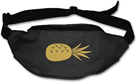 Unisex Pineapple Hikking Sports Bag Running Belt Waist Packs Pouch Fanny Bags Adjustable
