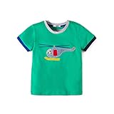 Gorboig Baby Boys Cotton Crewneck Baby Short Sleeve Cartoon T-Shirt