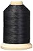 YLI 21100-BLK 3-Ply T-40 Cotton Hand Quilting Thread, 1000 yd, Black