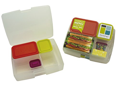 Bentology - Leak-proof Bento Lunch Box with 5 Removable Containers - Fruit / Multicolor
