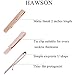 HAWSON 2 inch Tie Bar Clips for Men Rose Gold Tie Slide for Regular Necktie Series Wedding Business Party Gift