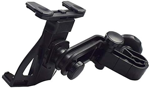 Car Headrest Tablet Phone Mount Universal Bracket, 360 Rotating Car Cradle Adjustable Backseat Holder Stand For IPad, Single-arm Mechanical Design Fits 99 Of All Headrest Poles