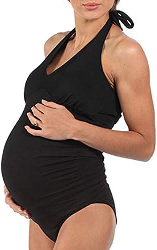 The Essential One - Womens Maternity Swimsuit - Black - EOM43