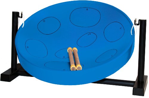 Panyard W1085 Jumbie Jam Steel Drum Pan Ready to Play Kit, Pan in G-Major with Table Top Stand, Made in USA, Authentic, 16