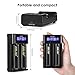 LCD Display Universal Battery Charger, INLIFE Speedy Smart Battery Charger for Rechargeable Batteries Ni-MH Ni-Cd A AA AAA AAAA C SC, Li-ion 18650 26650 26500 20700 22650 18490 17670 17500 17355 (I2)