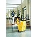 Rubbermaid Commercial Products WaveBrake 35 QT Down-Press Mop Bucket and Wringer Combo on Wheels with Dirty Water Bucket Black for Heavy-Duty Floor Cleaning