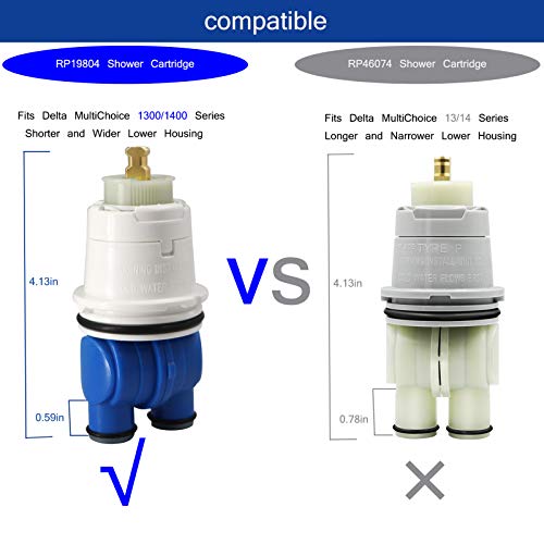 RP19804 Pressure Balance Shower Cartridge Assembly Compatible For Delta