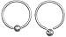 Set of 2 Rings: 16g Surgical Steel 3/8
