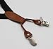 JAIFEI Toddler Kids 4 Clips Adjustable Suspenders and Matching Bow Tie Set (Black)