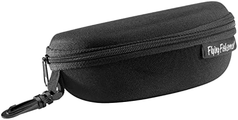 Flying Fisherman Zipper Shell Sunglass Case, Belt Loop and Clip