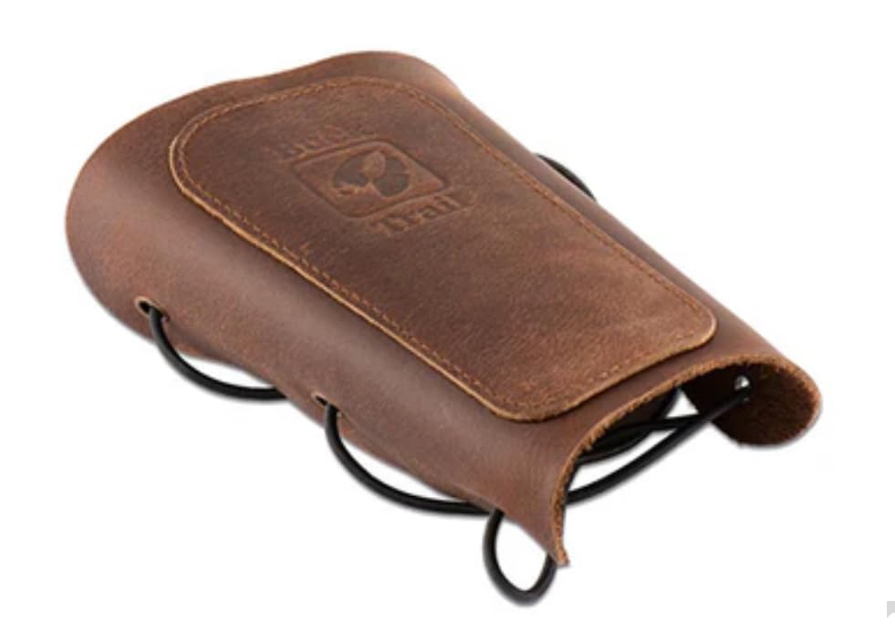 Buck Trail Archery 'BREEZE' Leather adult arm guard. 16cm Traditional arm guard