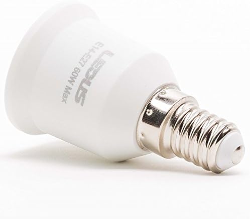 LEDUS E27 to E14 LED Light Bulb Converters - LED Light Accessories - Lamp Base Adapter - Light socket converter - 1 Years Warranty (Converter)