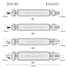 Damaged Screw Extractor Remove Set by Vicnunu, Stripped Screws and Broken Bolts Easy-Out Removers, Made From H.S.S. 4341#, 63-65HRC Hardness, 4-Piece Stripped Screw Extractor Kit