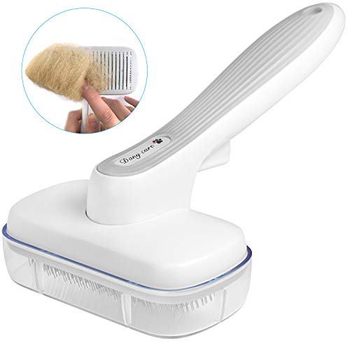 self cleaning dog brush