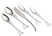 Yamazaki TW-00 Gone Fishin' 5-Piece Placesetting,Silver