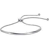 WOWORAMA Adjustable Slider Bracelets for Women Bar Friendship Bangle Bracelet for Women Gold/White Gold/Rose Gold Bolo Bracelet