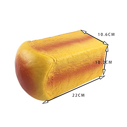 Vipe Slow Rising Squishies Slice Jumbo Squeezing Bread Toy Cream Scented Slow Rising Hand Wrist Toy Color Random (Big Bread) - Thumbnail 5