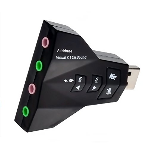 Atickbase-2-Pc-USB-to-3D-External-Sound-Card-Audio-Adapter-Virtual-71-4-Channels-CH-Sound-Mic-Speaker-Double-AdapterBlack