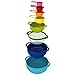 Joseph Joseph Nest 8 Nesting Bowls Set with Mixing Bowls Measuring Cups Sieve Colander, 8-Piece, Multicolored