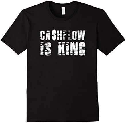 Mens Cashflow is King T Shirt Medium Black