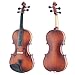 Mendini by Cecilio 16-Inch Solid Wood Violin Set for Beginners - Hand Carved Acoustic Viola Kit - Fiddle Set with Hard Case, Bow, Rosin, Bridge and Extra Strings (Satin Antique)
