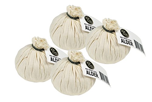 Kelly Craig Smoke Grill Bomb, Alder, Natural Organic Replenishable Wood, Made in America, 3 x 3 x 3-Inches, Set of 4