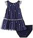 Nautica Baby-Girls Infant Mesh Dress with Metallic Anchor Print