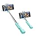 Mini Selfie Stick, atongm Cell Phone Selfie Sticks Extendable Mini All in One Wire Selfie Stick for Cellphone(iPhone, Android) (Blue)
