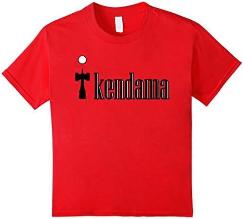 Kids I Kendama T-shirt for boys, girls, and Adults  8 Red
