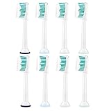 Toothbrush Replacement Heads for Philips Sonicare Electric Toothbrush HX6710 HX6930 HX6530 HX6210,Fit ProResults, Platinum, EasyClean, DiamondClean, FlexCare, Gum Health Models (8-Pack) By Sekmet