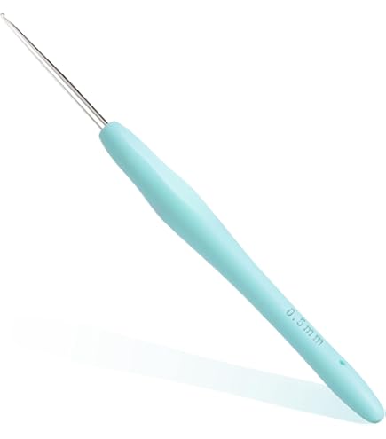 Amazon.com: Clover 1026 Soft Touch Steel Crochet Hooks, No. 12/0.60mm
