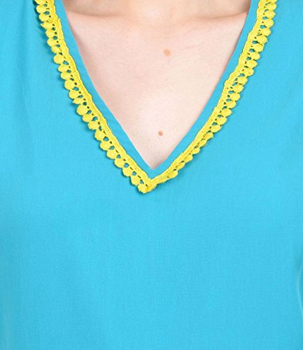 karmic vision women's georgette blue jumpsuit