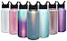 Simple Modern 14 oz Summit Kids Water Bottle with Straw Lid - Hydro Vacuum Insulated Tumbler Flask Double Wall Liter - 18/8 Stainless Steel Shimmer: Blue Moonstone